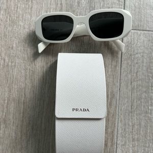 Prada symbole sunglasses white